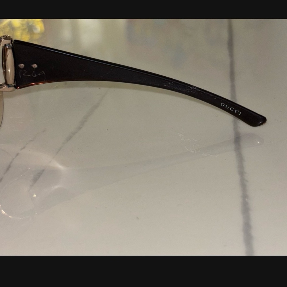 Authentic Gucci GG2711/S Strass Shield Sunglasses Y2K Horsebit Brown Gradient - Picture 6 of 11